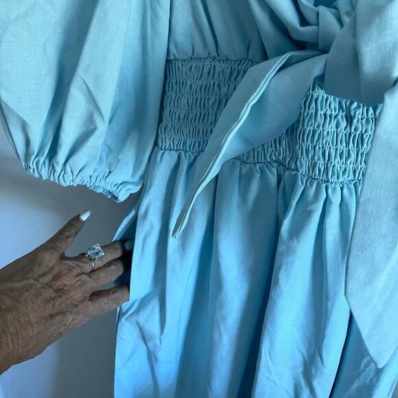 NWT LUXURY RESORT linen cotton COMMENSE DRESS XS - Picture 5 of 11